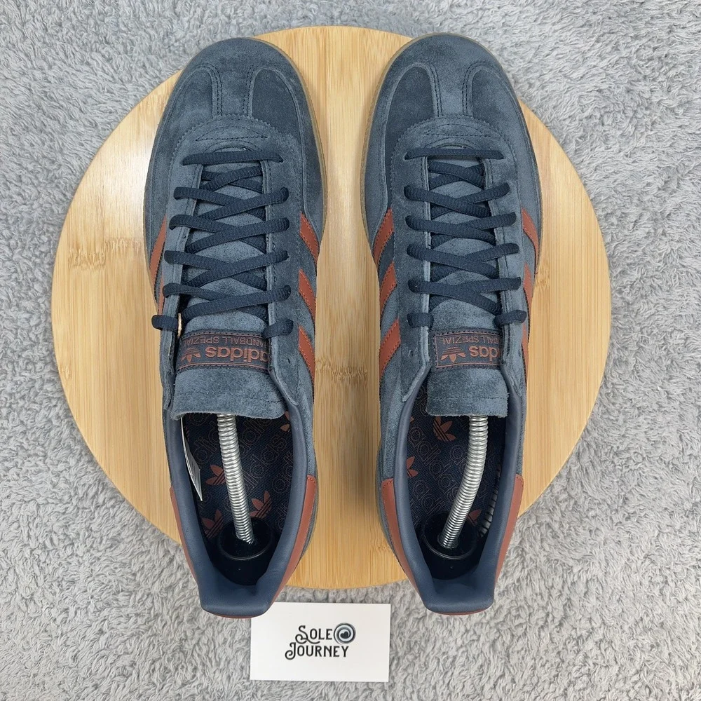 Adidas Handball Spezial Shoes Mens 12 Blue Gum Suede Leather Retro JH5436 - Picture 6 of 13